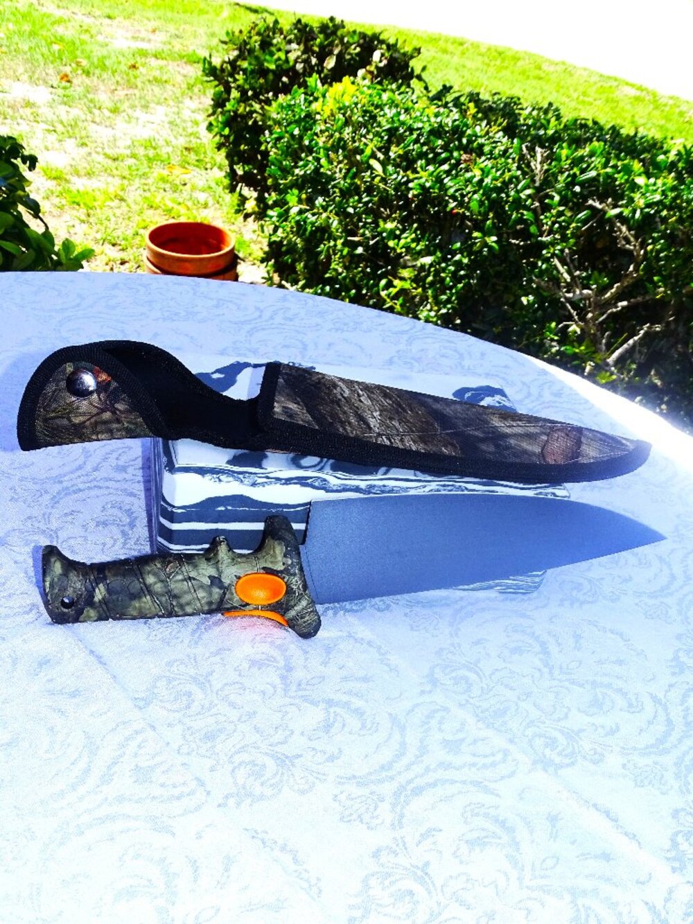 Hunting Fishing Bubba Blade 8" Knife Camo Handle For Sportsman - Picture 6 of 8